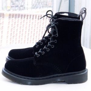 Velvet Dr Martens velvet combat boot!